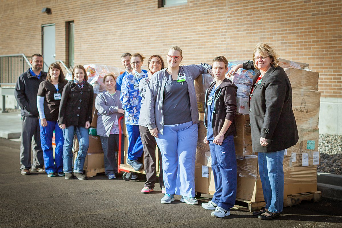 Photo Release Good Shepherd Health Care System Clinical Staff Give